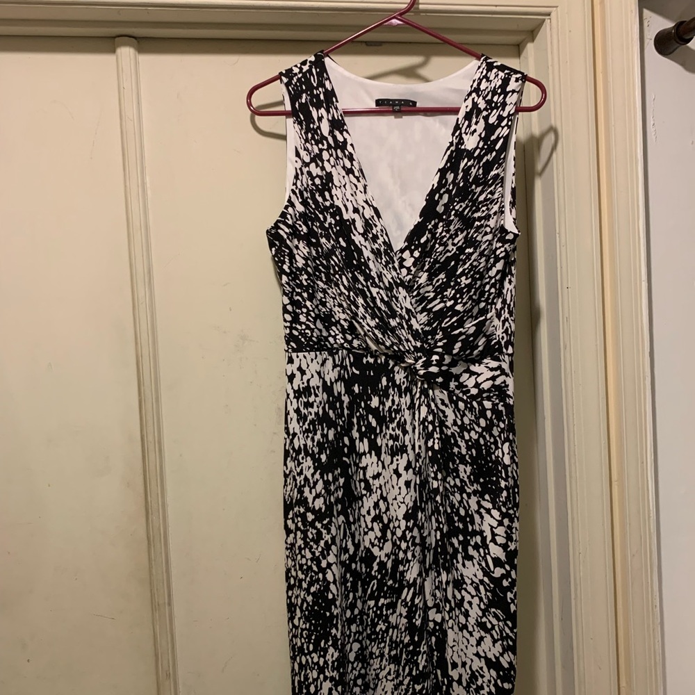 Tiana B. Black and White Maxi Dress